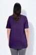 T-shirt, decoratieve plooitjes, A-lijn, ronde hals, korte mouwen, modal