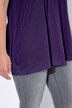 T-shirt, decoratieve plooitjes, A-lijn, ronde hals, korte mouwen, modal