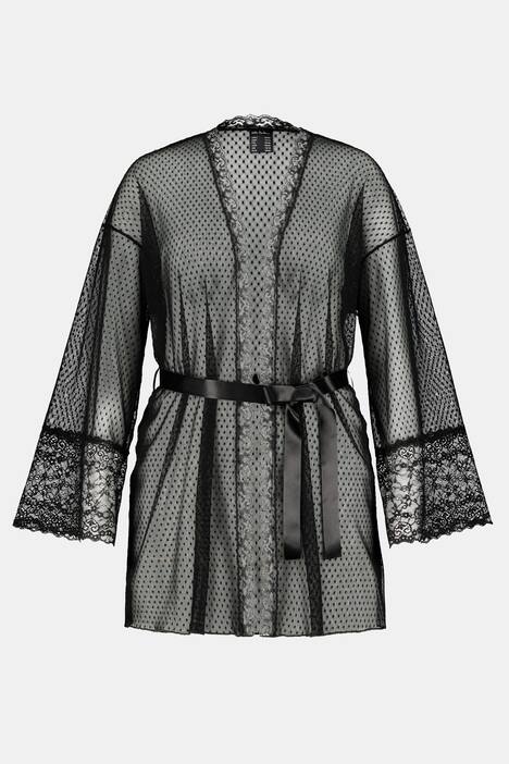 Kimono. Netzspitze, transparent