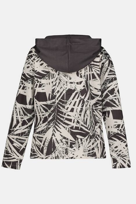 Sweatjacke, Dschungelmuster, Kapuze, Langarm