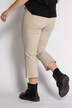 Jeans svasati a 7/8 a cinque tasche con orli sfrangiati