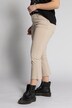 Jeans svasati a 7/8 a cinque tasche con orli sfrangiati