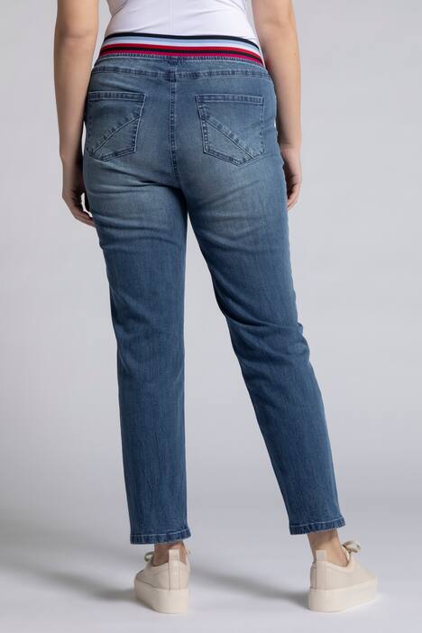 7/8-Jeans Sarah, elastischer Streifenbund, 4-Pocket