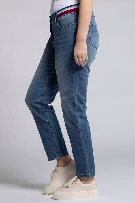 7/8-Jeans Sarah, elastischer Streifenbund, 4-Pocket