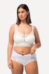 Bralette sans armatures, bonnets souples et dentelle. Bonnet C-D.