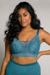 Bralette sans armatures, bonnets souples et dentelle. Bonnet C-D.