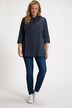 Blouse, bubble-kwaliteit, overhemdkraag, 3/4-mouwen