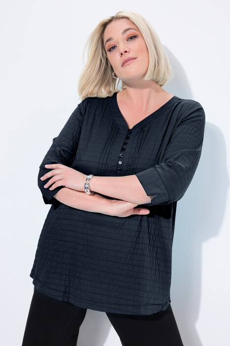 Tuniek, bubble-materiaal, 3/4-mouwen