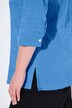 Bubble-bluse, striper, skjortekrage, trekvartermer