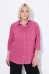 Overhemdblouse, strepen, bubble-structuur, 3/4-mouwen