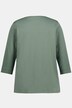shirt, sierring, classic, V-hals, 3/4-mouwen