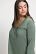 shirt, sierring, classic, V-hals, 3/4-mouwen