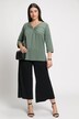 shirt, sierring, classic, V-hals, 3/4-mouwen