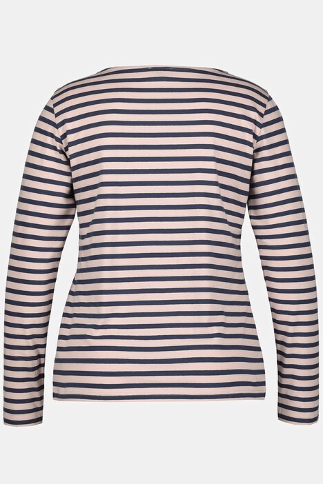 Shirt, Ringel, Rundhalsausschnitt, Langarm