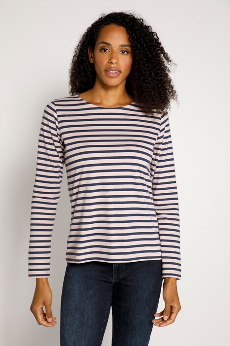 Shirt, Ringel, Rundhalsausschnitt, Langarm