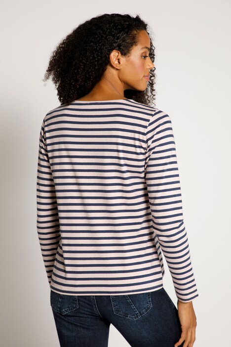 Shirt, Ringel, Rundhalsausschnitt, Langarm