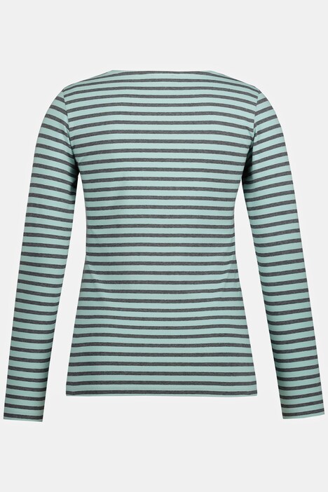 Shirt, Ringel, Rundhalsausschnitt, Langarm