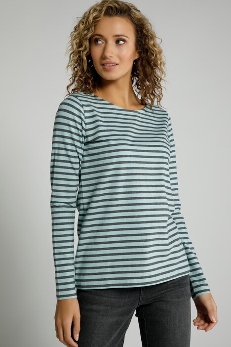 Shirt, Ringel, Rundhalsausschnitt, Langarm