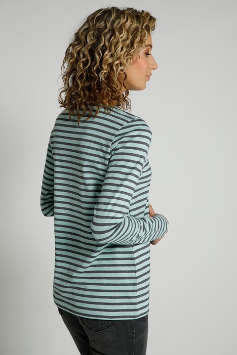 Shirt, Ringel, Rundhalsausschnitt, Langarm