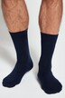 Chaussettes de Noël#, lot de deux, 1 x motif sapin, 1 x uni, finition bord-côte large