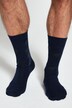Chaussettes de Noël#, lot de deux, 1 x motif sapin, 1 x uni, finition bord-côte large
