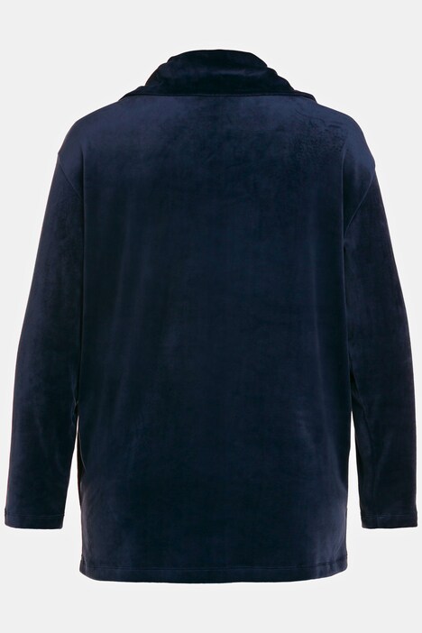 Homewear-Jacke, Nicki, Stehkragen, kuschelweich