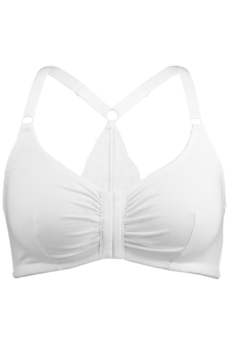 Bustier, krajka, přední zapínání, bez kostic, košíčky C-D