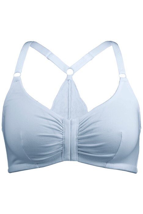 Bustier, krajka, přední zapínání, bez kostic, košíčky C-D