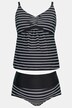 Bellieva tankini, striber, rynker, justerbare stropper