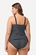 Bellieva tankini, striber, rynker, justerbare stropper