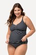 Bellieva tankini, striber, rynker, justerbare stropper