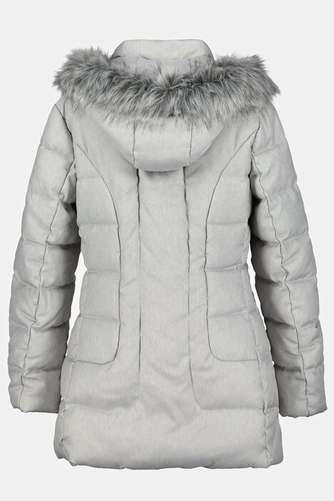 Steppjacke, Kapuze abnehmbar, Stehkragen, 2-Wege-Zipper