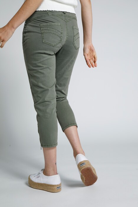 7/8 Hose Tina, Papertouch, Saum Zipper,