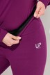 Leggings, voering van geweven bont, extra warm, hoge taille