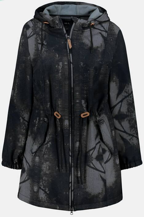 Inkblot Print Functional Softshell Jacket