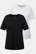 T-Shirts, 2er-Pack, V-Ausschnitt, Halbarm, Biobaumwolle