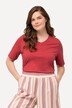 T-Shirts, 2er-Pack, V-Ausschnitt, Halbarm, Biobaumwolle