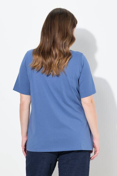 T-shirts, basic, set van 2, V-hals, korte mouwen, biologisch katoen