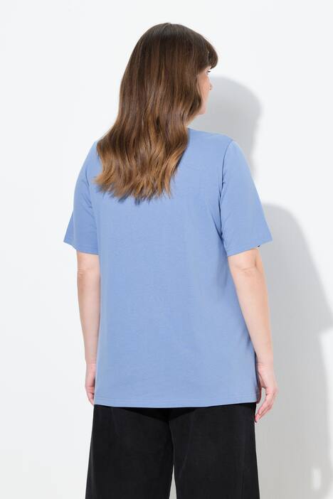 T-shirts, basic, set van 2, V-hals, korte mouwen, biologisch katoen