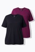 T-Shirts, 2er-Pack, V-Ausschnitt, Halbarm, Biobaumwolle
