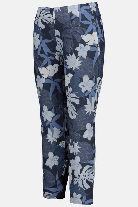 7/8-Bengalinhose Julia, Dschungelmuster, schmales Bein
