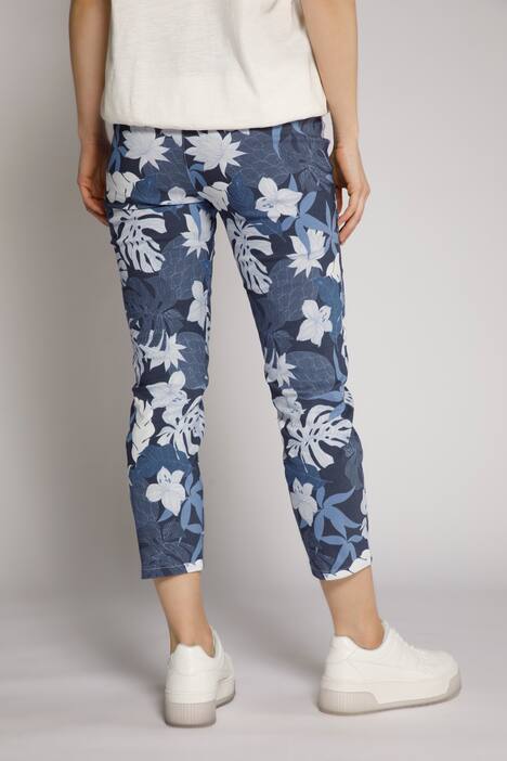 7/8-Bengalinhose Julia, Dschungelmuster, schmales Bein