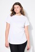 Lang skjorte, rund hals, oversized, korte ermer, dobbeltpakke