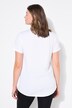 Lang skjorte, rund hals, oversized, korte ermer, dobbeltpakke
