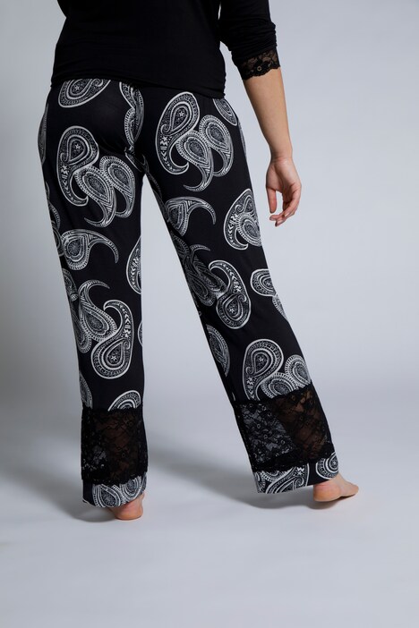 Pyjamahose, Spitzensaum, Modaljersey