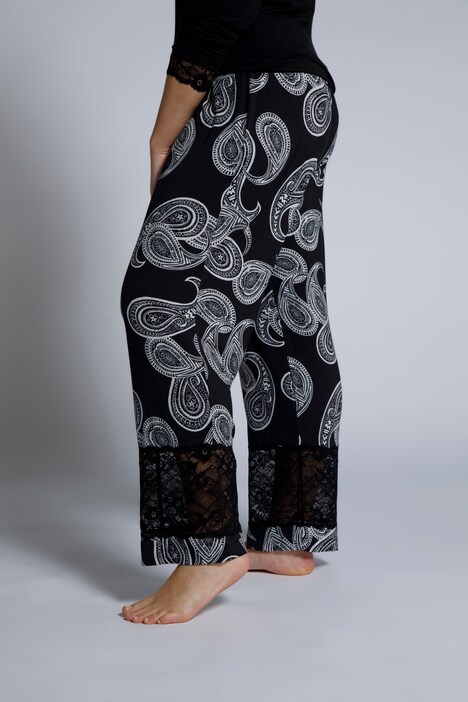 Pyjamahose, Spitzensaum, Modaljersey