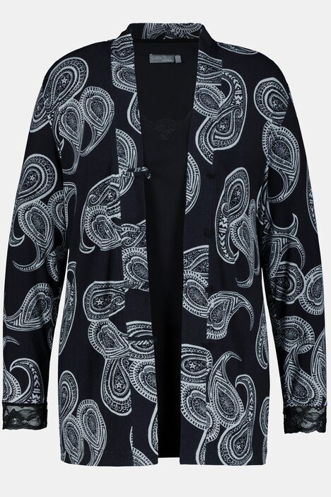 Pyjama-Twinset, Paisley-Design, Langarm