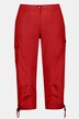Stretch Cotton Cargo Crop Pants
