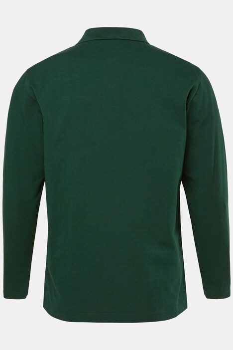 JP1880 poloshirt, basic, lange mouwen, piqué, tot 8XL