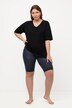 Panty-fietsbroek, 80 den, dijbeenbescherming, knielang
